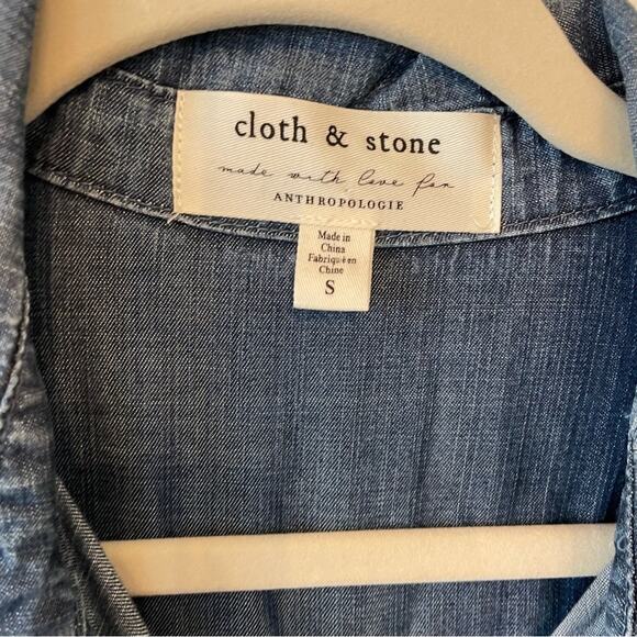 Anthro Cloth & Stone Ginevra Chambray Dress - Picture 5 of 7